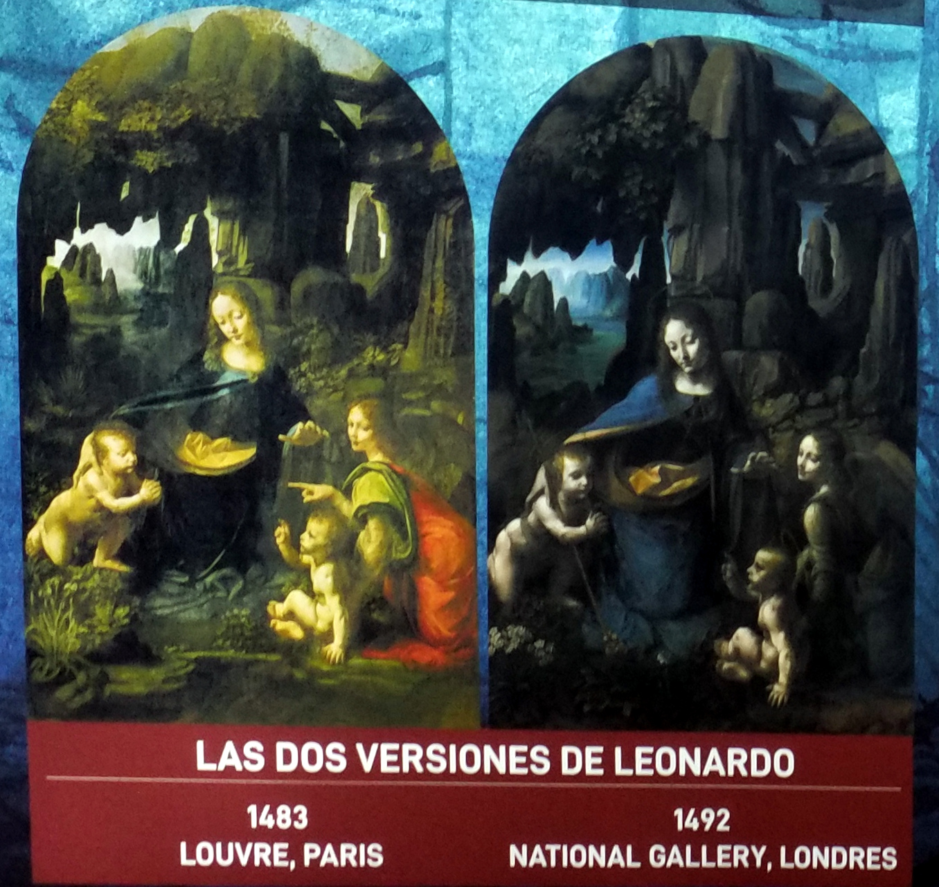 Pintura La virgen de las rocas