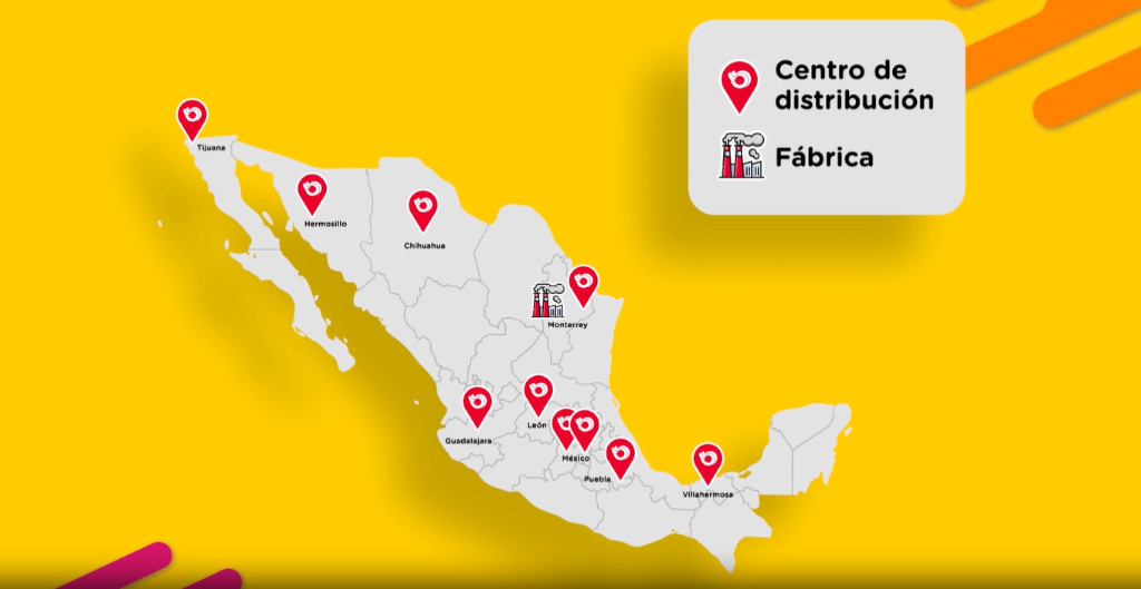 Mapa presencia Berel en México